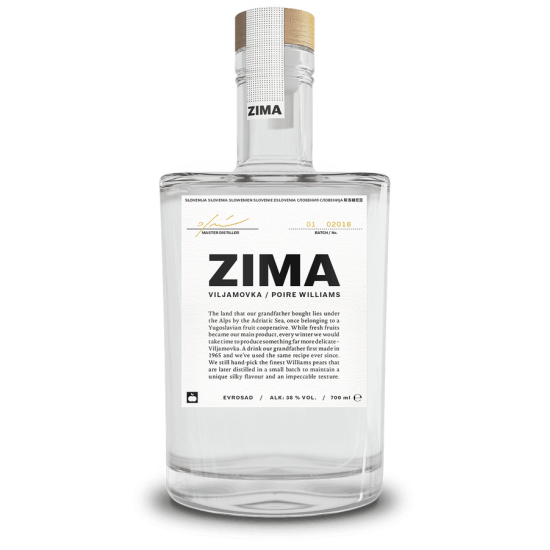 Viljamovka ZIMA 700 ml 38 %-Žganje