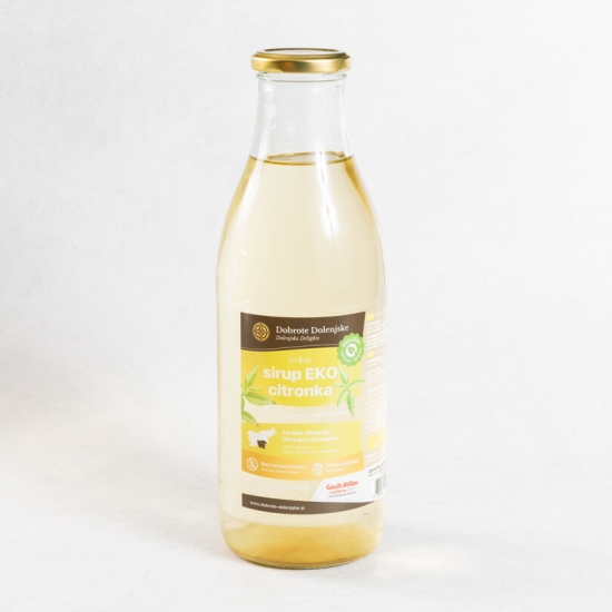 Hišni sirup iz ekološke citronke 0,5 l-Zeliščni sokovi