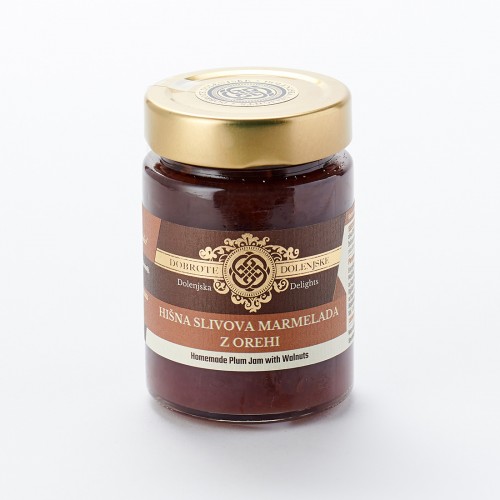 Hišna ekstra domača slivova marmelada z orehi (190 g) Hišna ekstra domača slivova marmelada z orehi (190 g)
