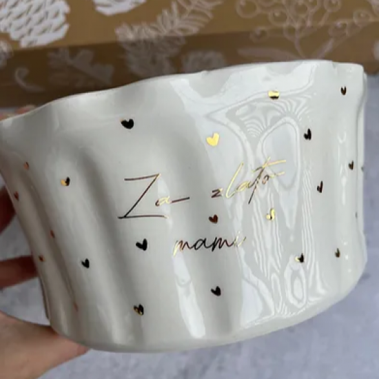 Potičnica z zlatim potiskom - različni motivi-