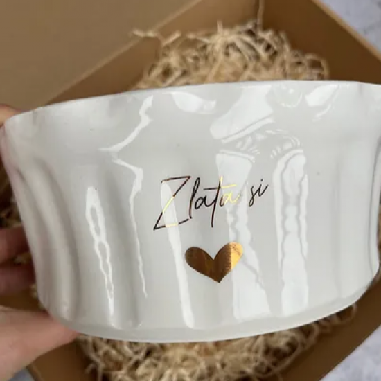 Potičnica z zlatim potiskom - različni motivi-