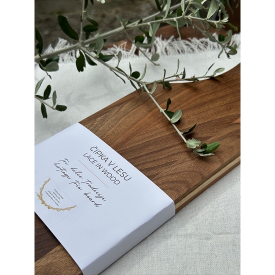 Lesena dilca s čipko SET 3 desk (oreh, javor, češnja)